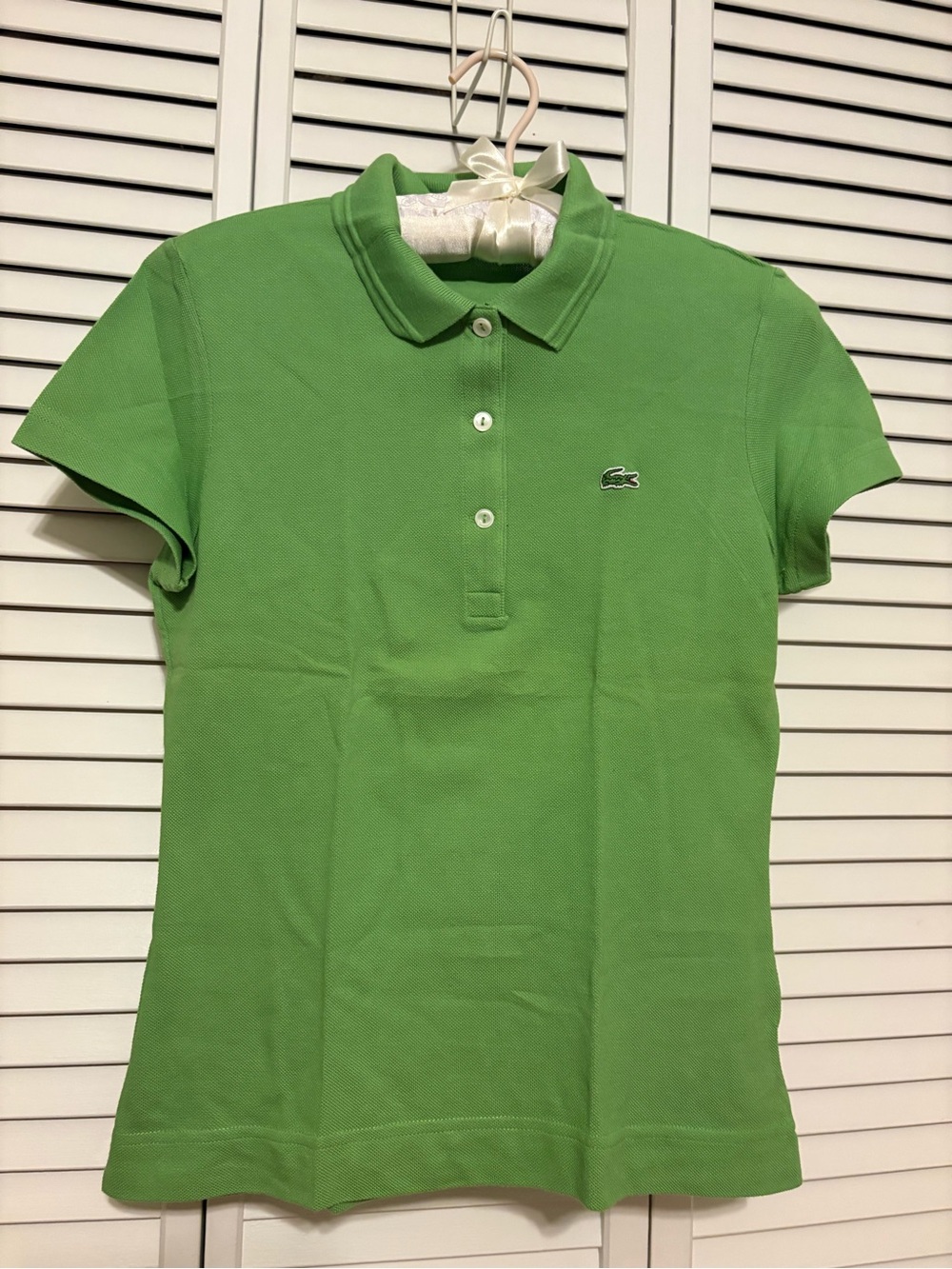 Lacoste Women's Short Sleeve Polo in Bright Green